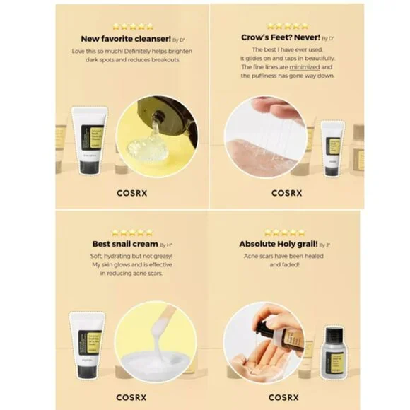 COSRX All about Snail Korean Skincare | TSA Approved Travel Size, Gift Set - Picture 5 of 8